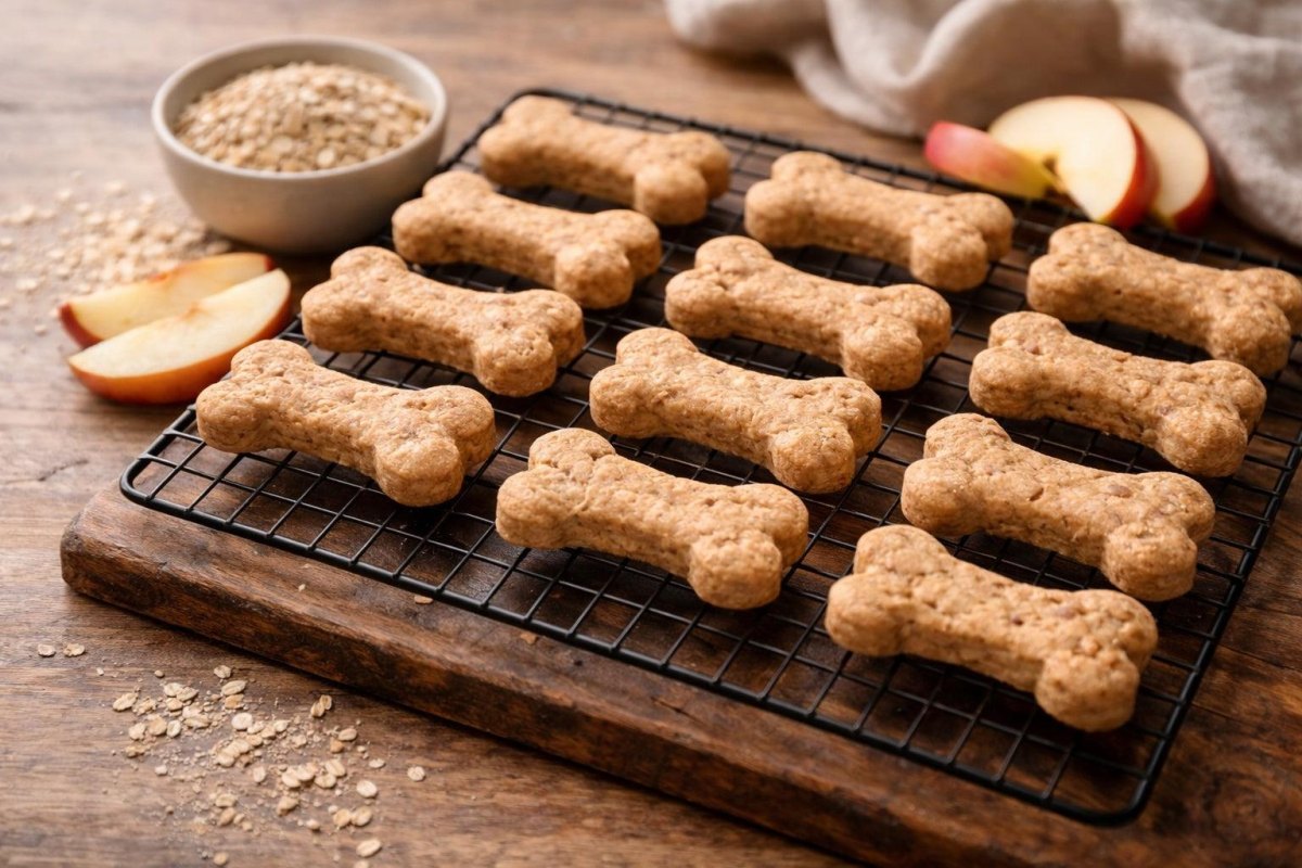 Apple cinnamon dog treats