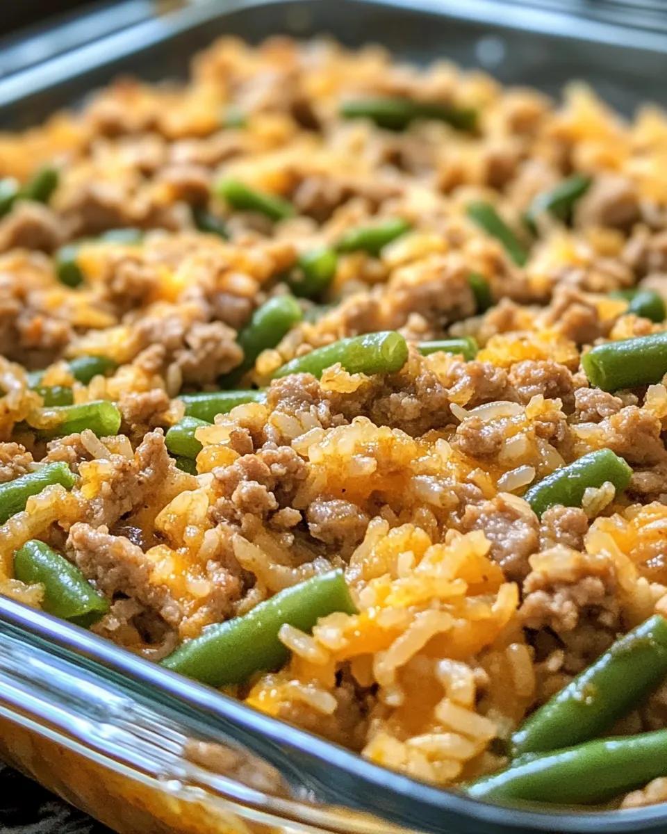 Beef rice and green beans dog food