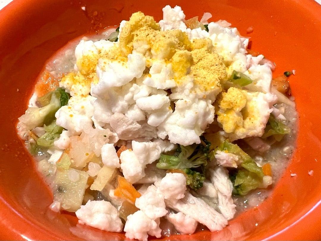 Egg white rice kidney care dog food