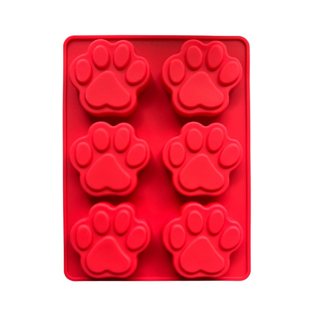 Paw shaped frozen dog treats mould