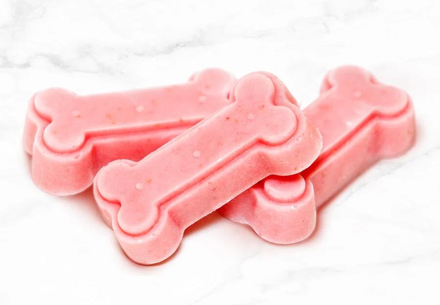 Bone shaped frozen dog treats