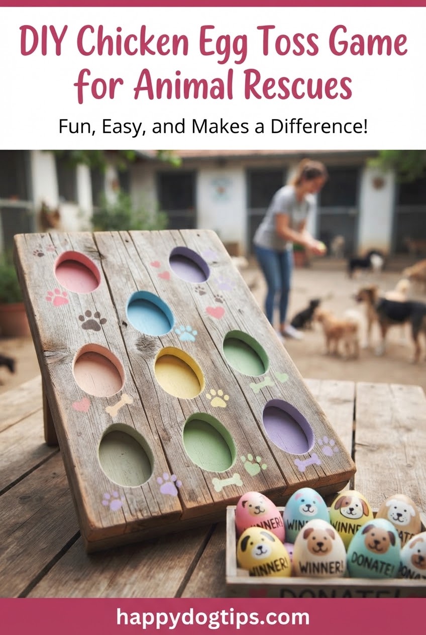 DIY Chicken Egg Toss Game for Animal Rescues