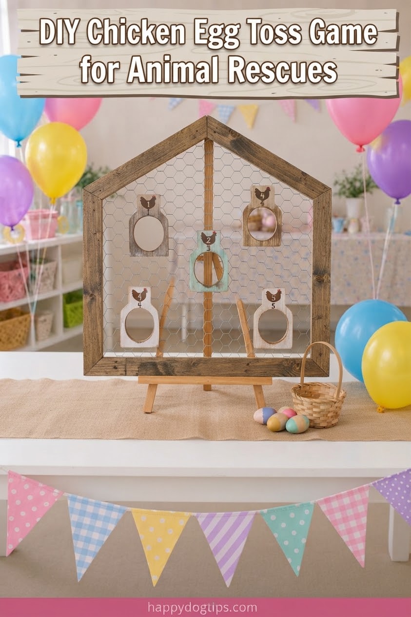 DIY Chicken Egg Toss Game for Animal Rescues