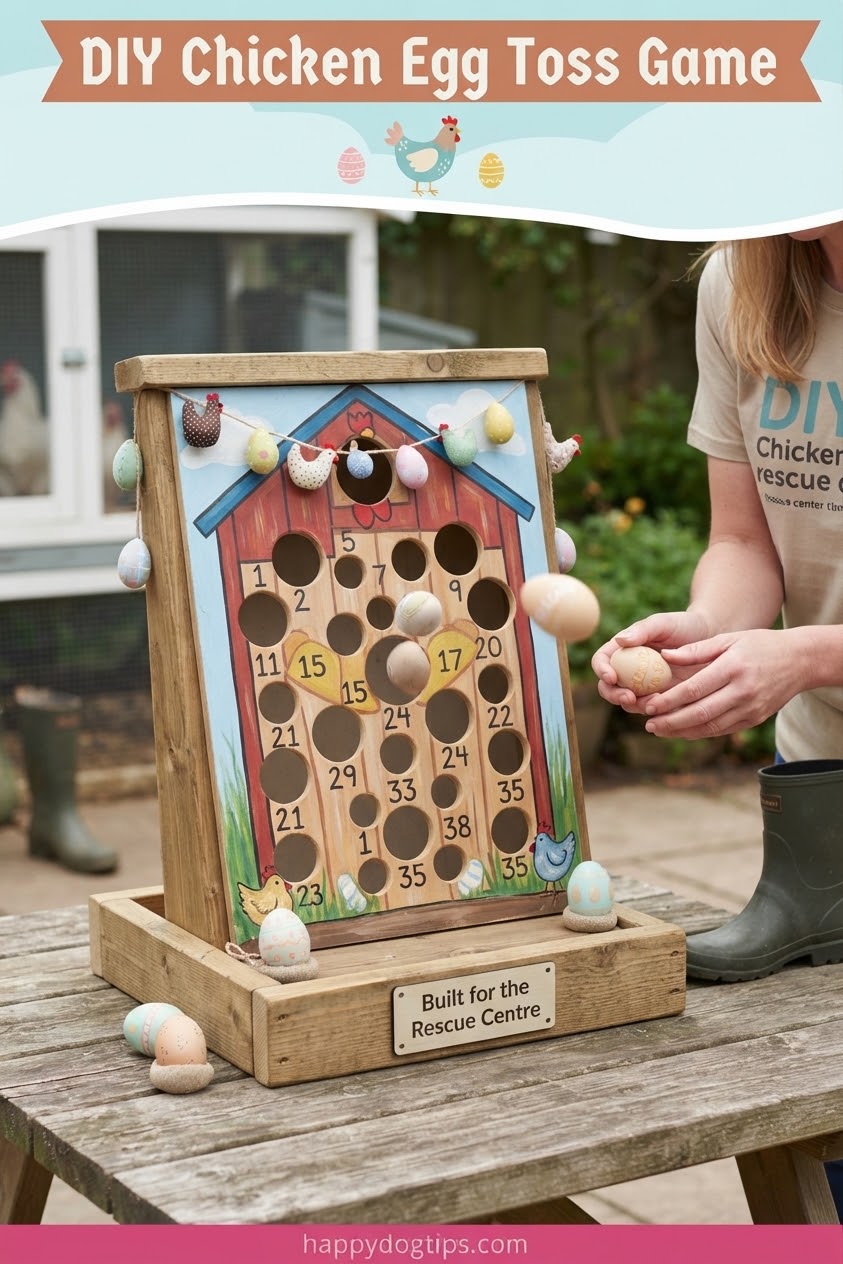 DIY Chicken Egg Toss Game for the Rescue Centre