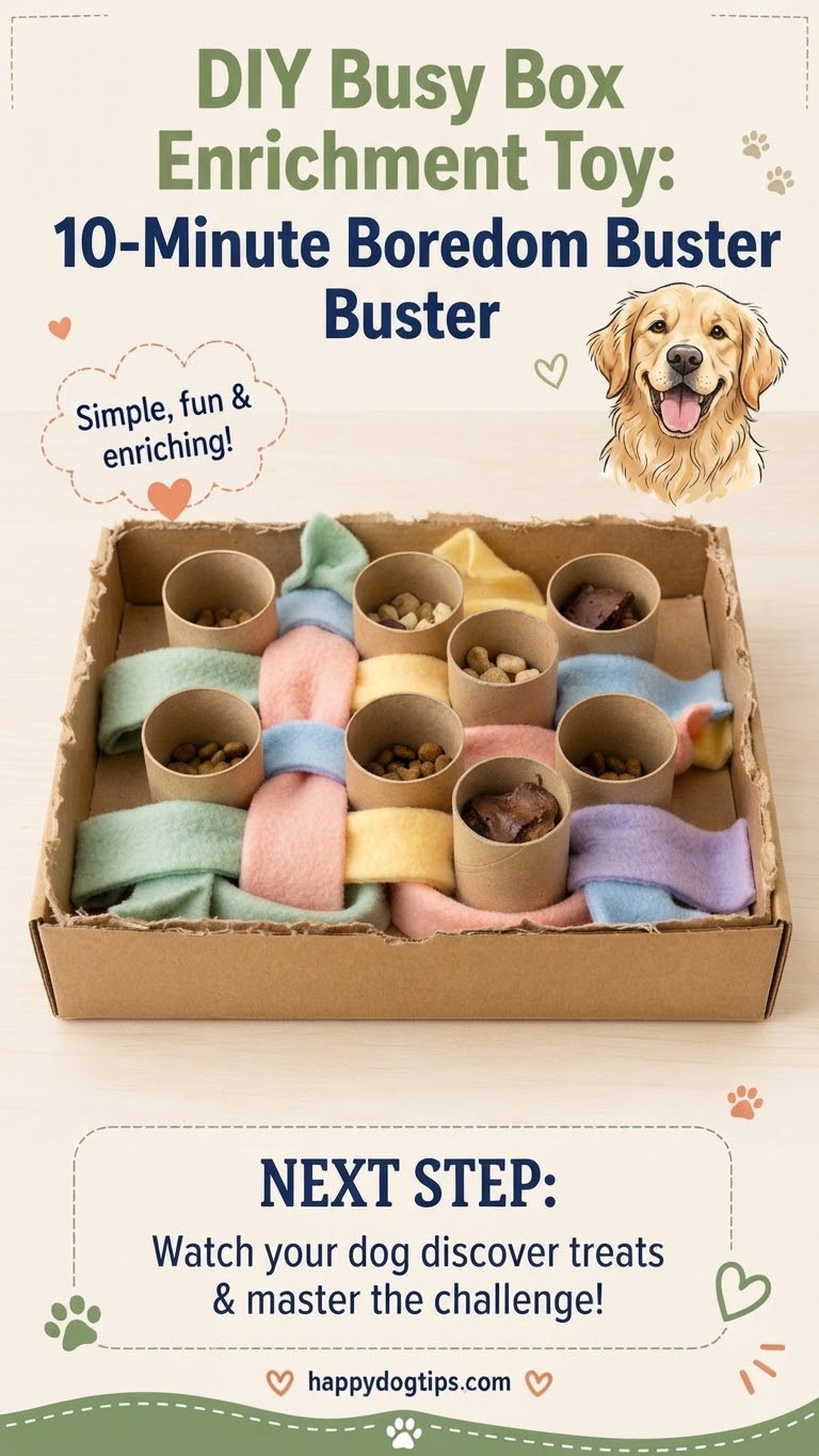 DIY Busy Box Enrichment Toy: 10-Minute Boredom Buster