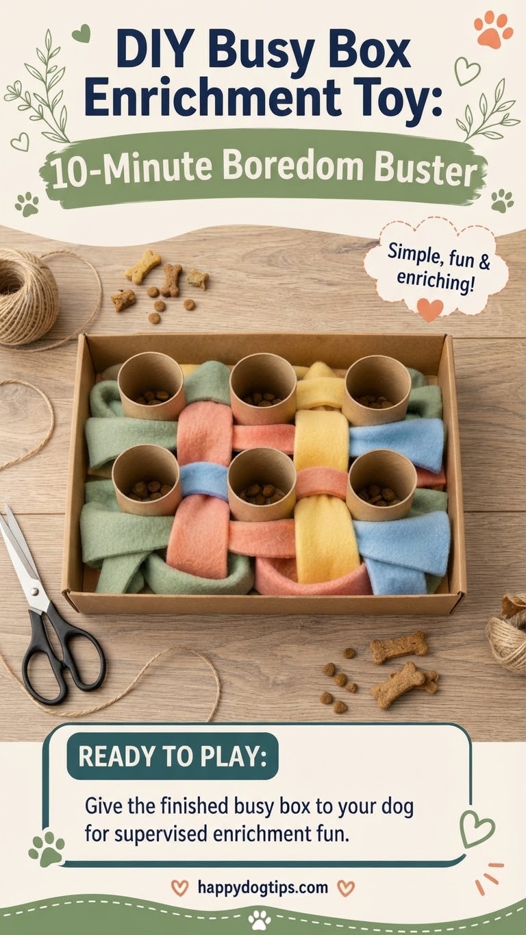 DIY Busy Box Enrichment Toy: 10-Minute Boredom Buster
