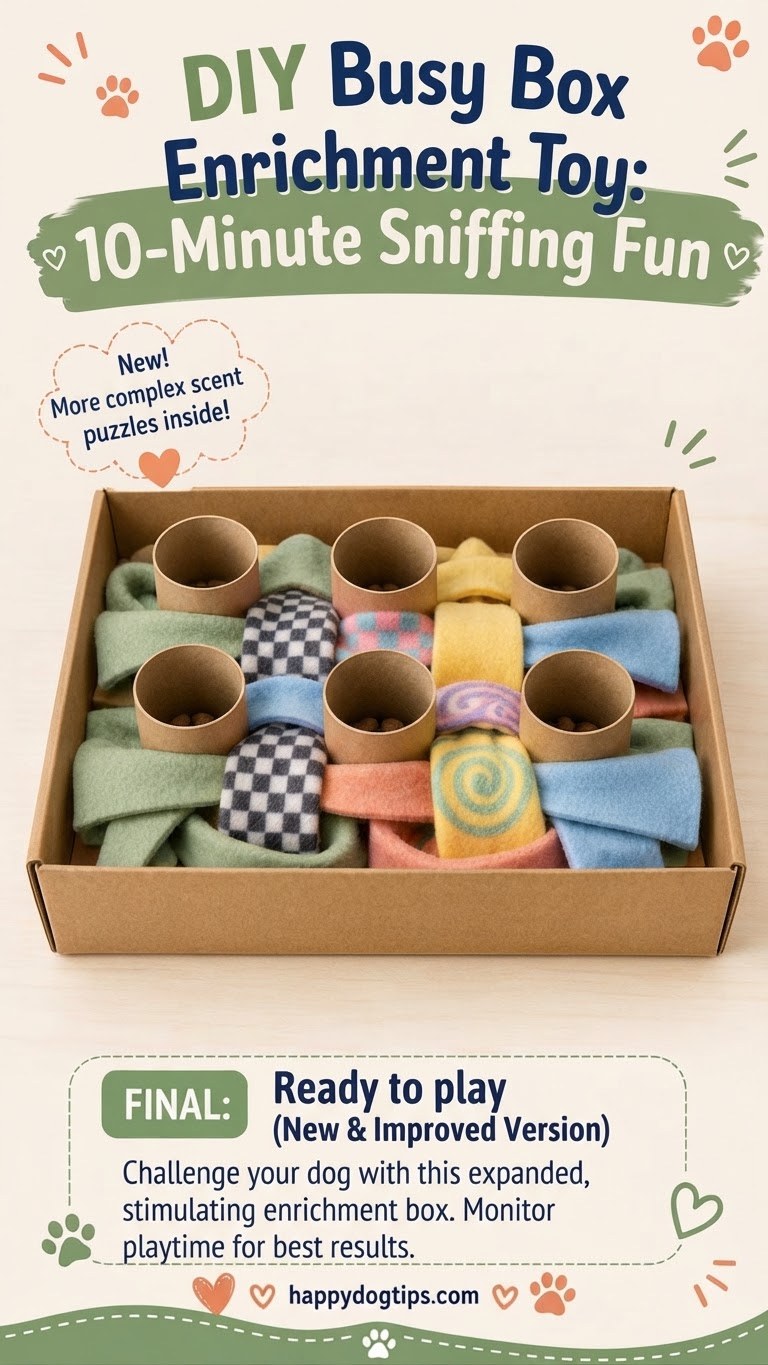 DIY Busy Box Enrichment Toy: 10-Minute Sniffing Fun