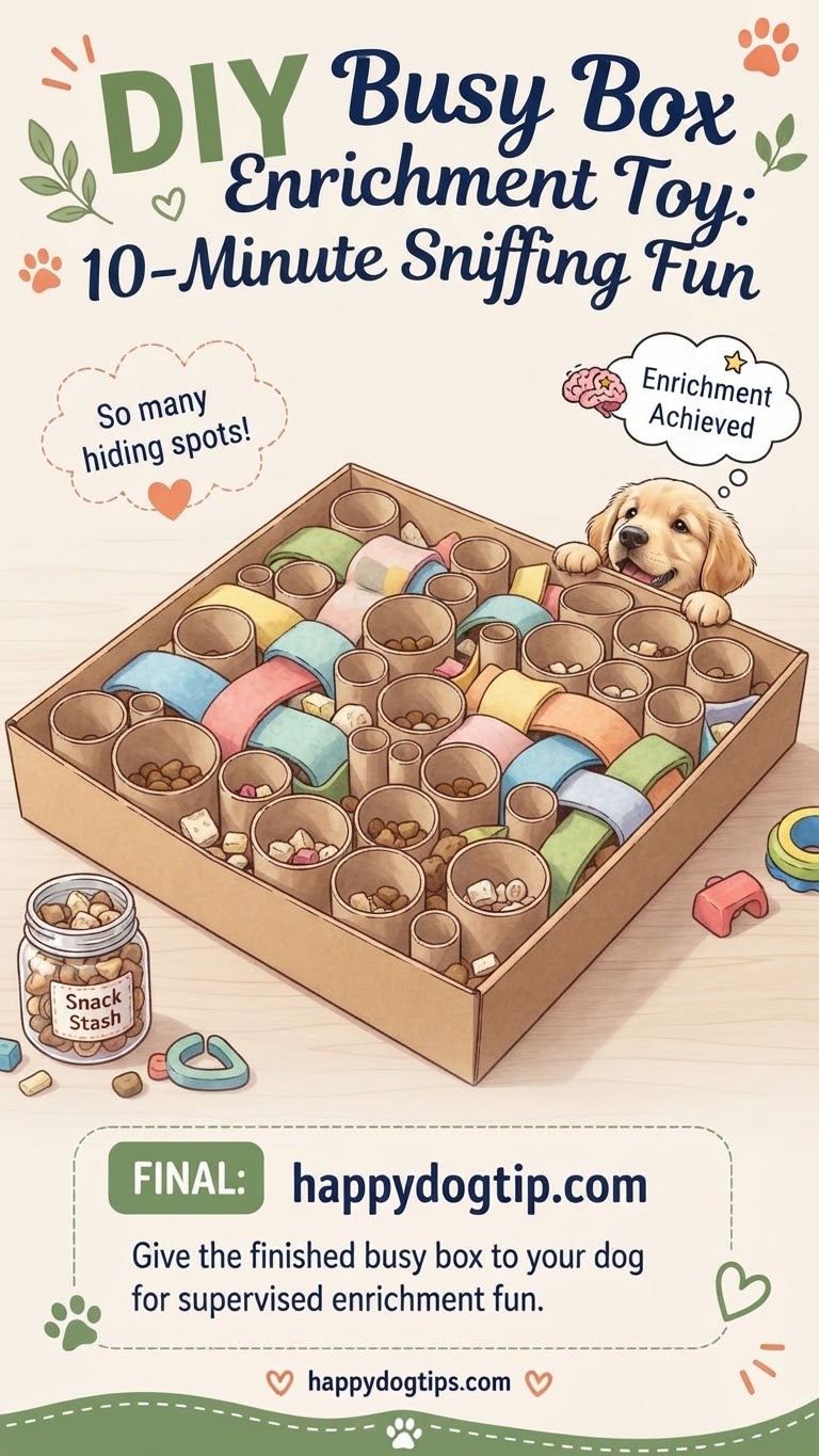 DIY Busy Box Enrichment Toy: 10-Minute Sniffing Fun