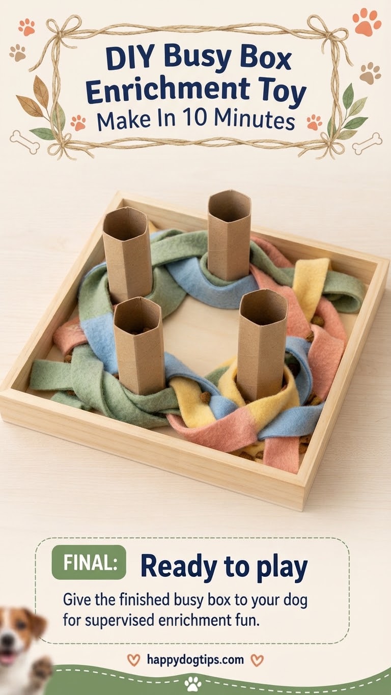 DIY Busy Box Enrichment Toy Make In 10 Minutes