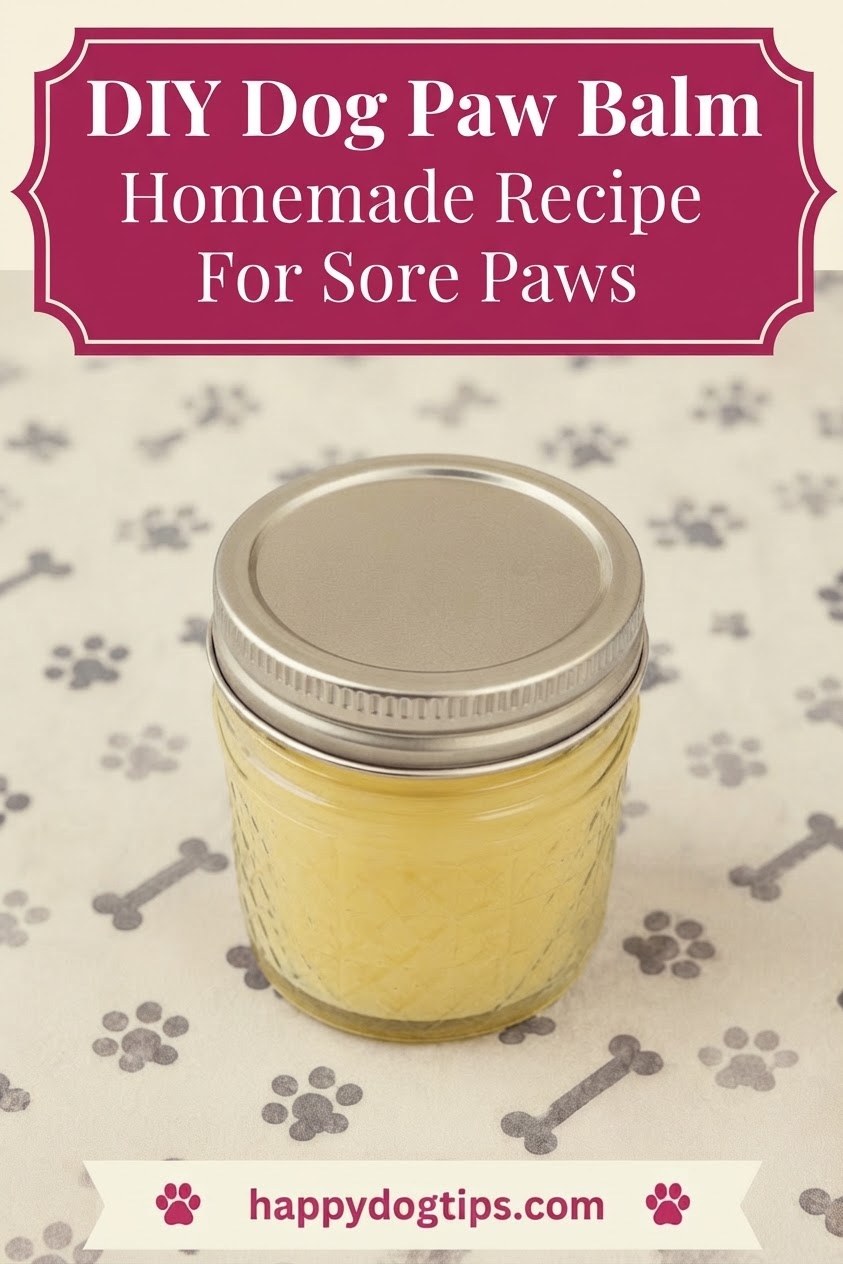 DIY Dog Paw Balm Homemade Recipe For Sore Paws