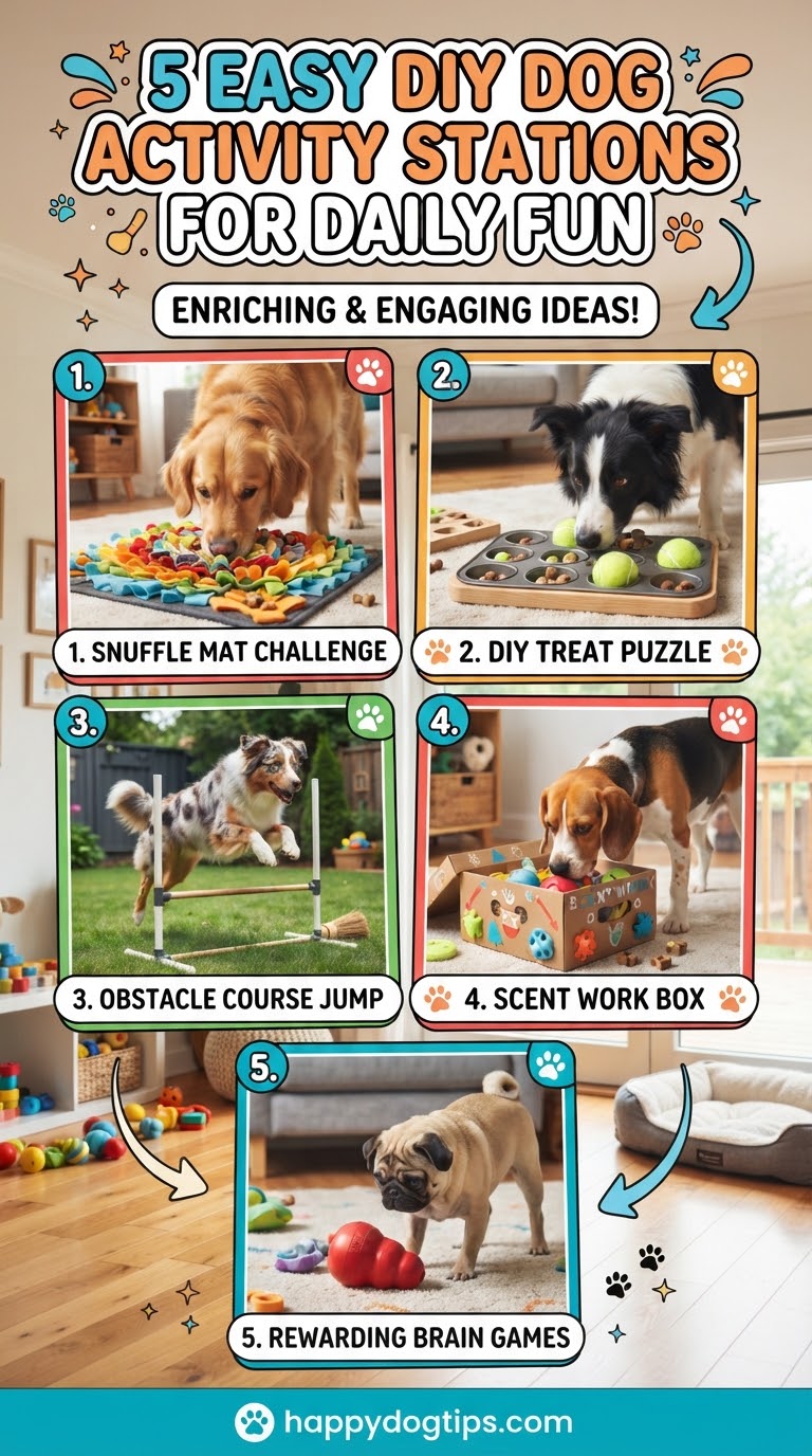 5 Easy DIY Dog Activity Stations for Daily Fun