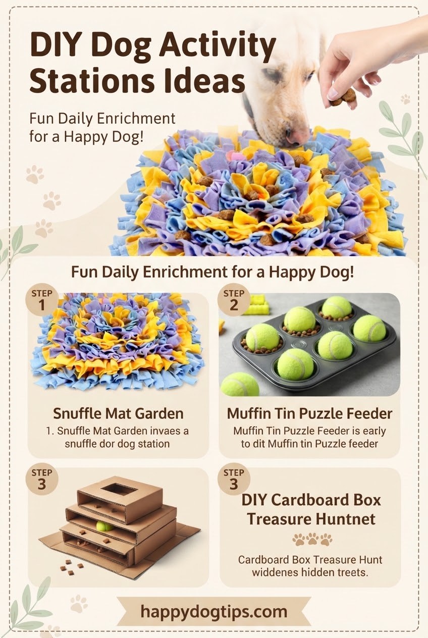 DIY Dog Activity Stations Ideas for Daily Enrichment