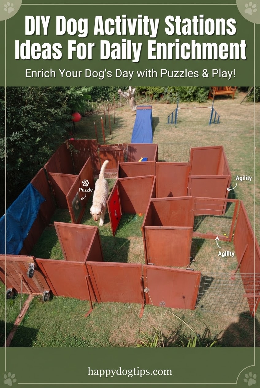 DIY Dog Activity Stations Ideas For Daily Enrichment