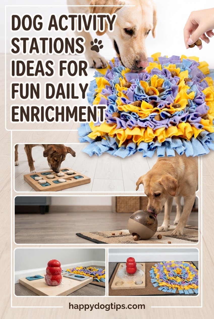Dog Activity Stations Ideas for Fun Daily Enrichment