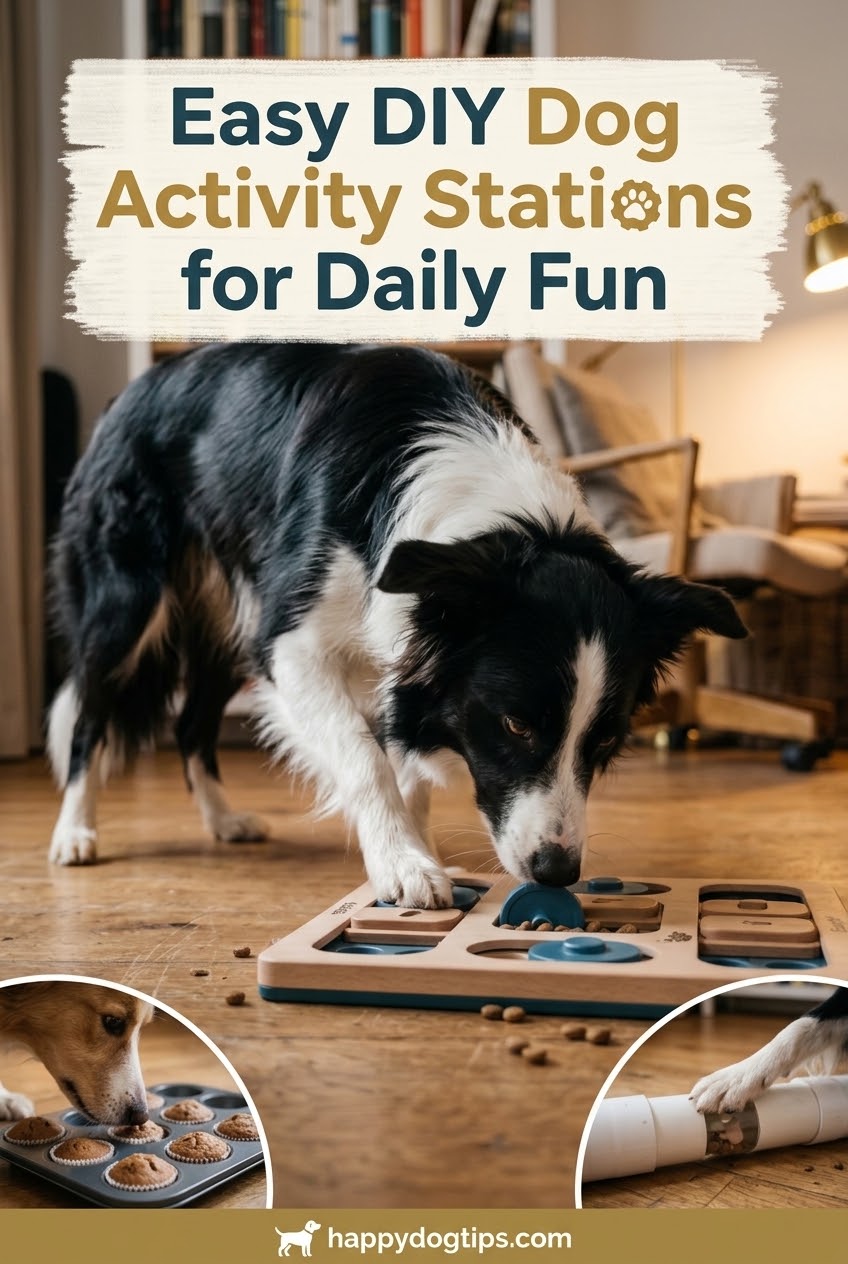 Easy DIY Dog Activity Stations for Daily Fun