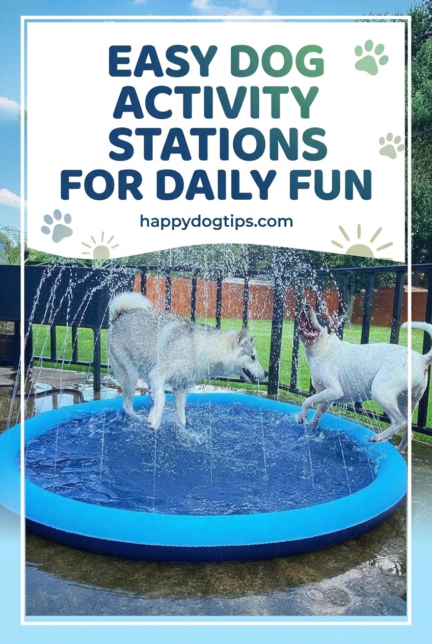 Easy Dog Activity Stations for Daily Fun