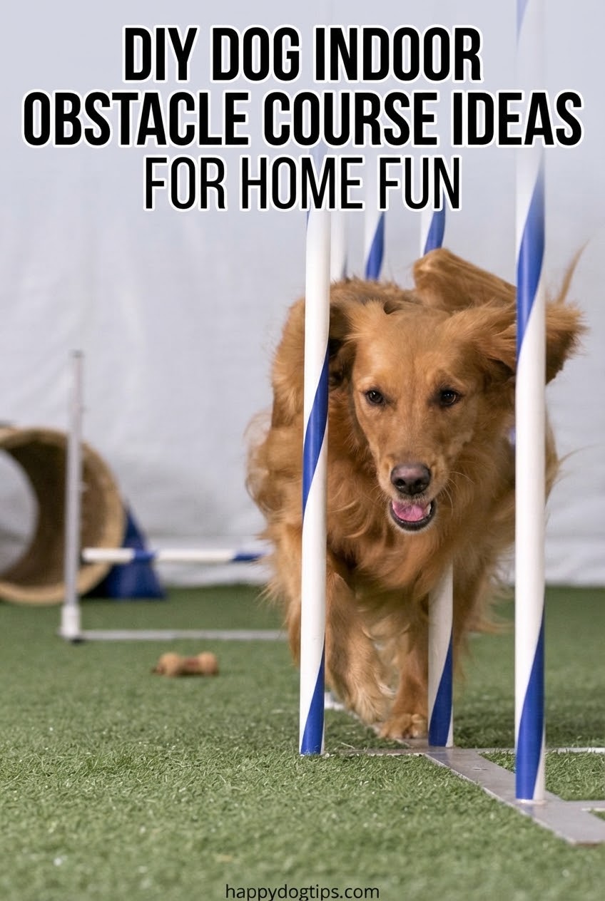 DIY Dog Indoor Obstacle Course Ideas For Home Fun