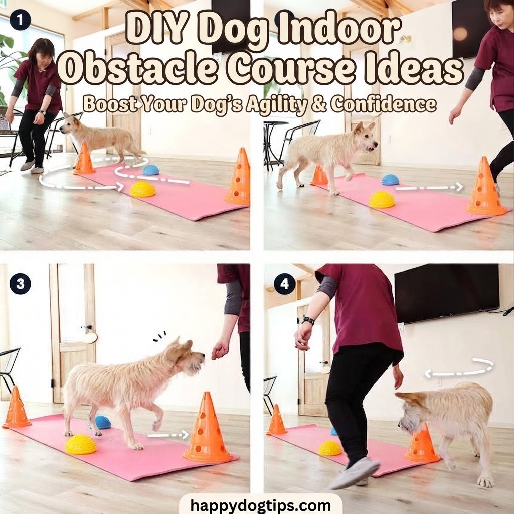 DIY Dog Indoor Obstacle Course Ideas