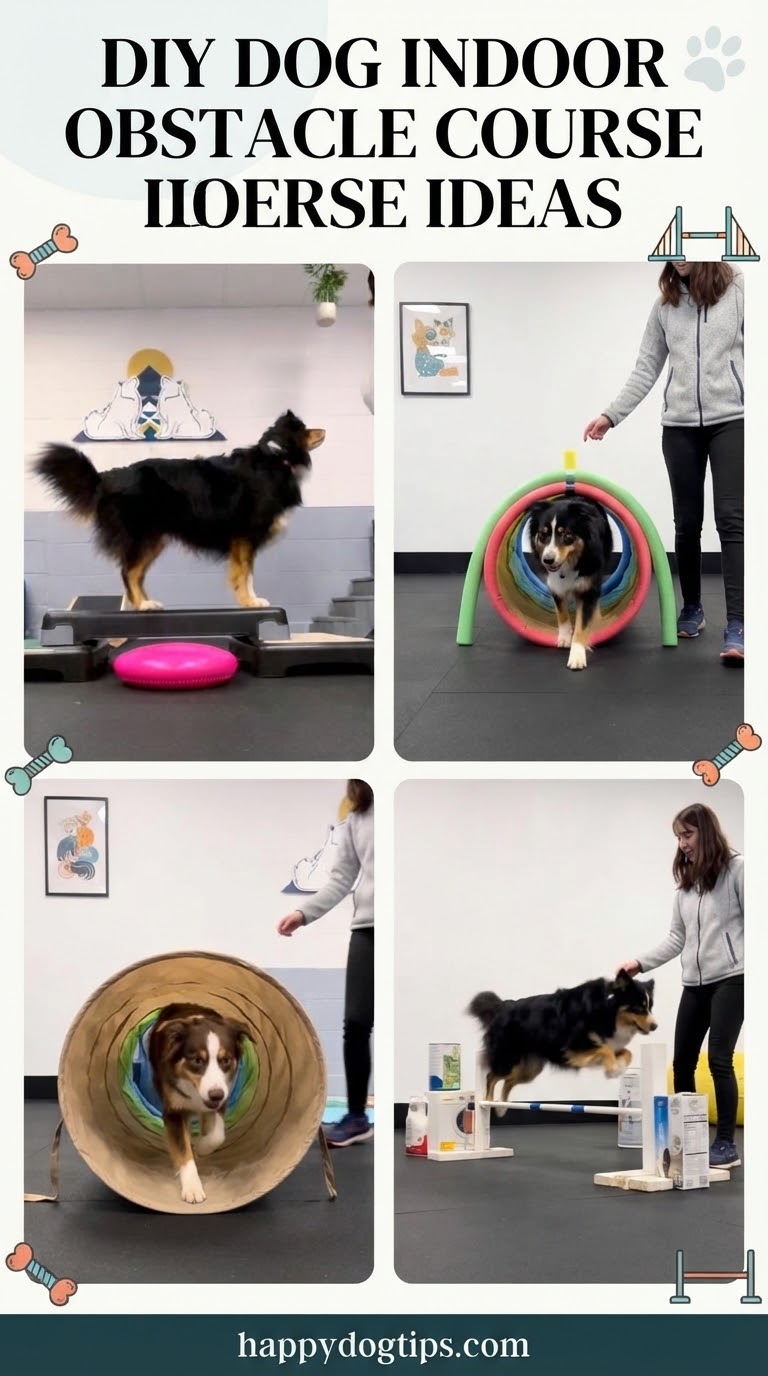 DIY Dog Indoor Obstacle Course Ideas