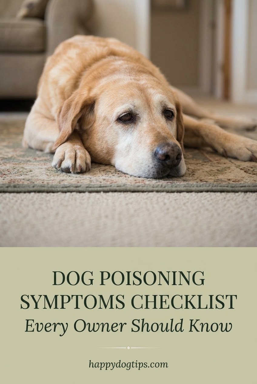 Dog Poisoning Symptoms Checklist Every Owner Should Know