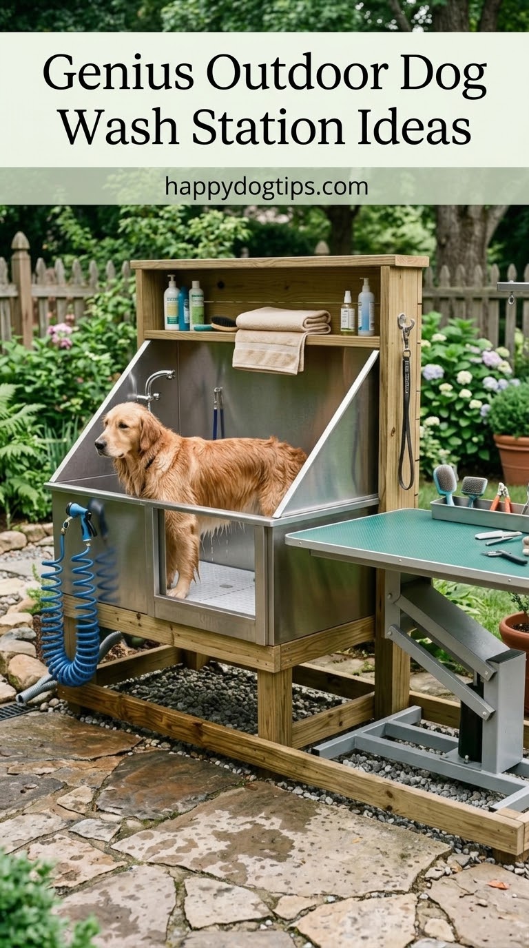 Genius Outdoor Dog Wash Station Ideas