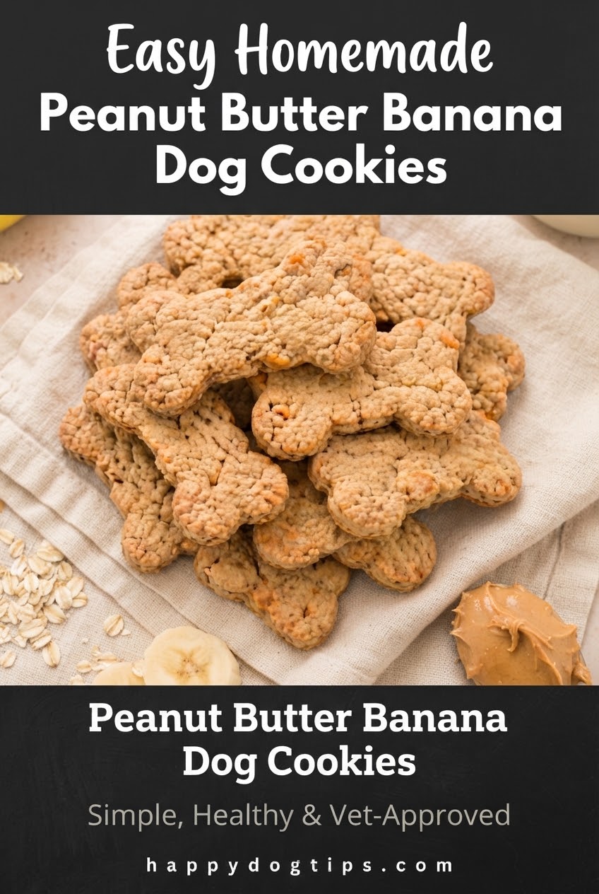 Easy Homemade Peanut Butter Banana Dog Cookies