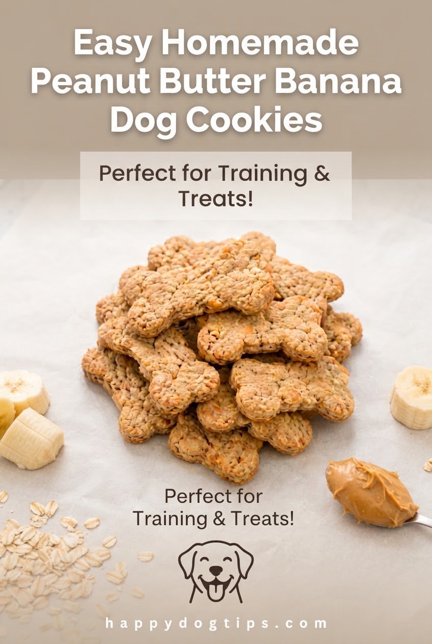 Easy Homemade Peanut Butter Banana Dog Cookies