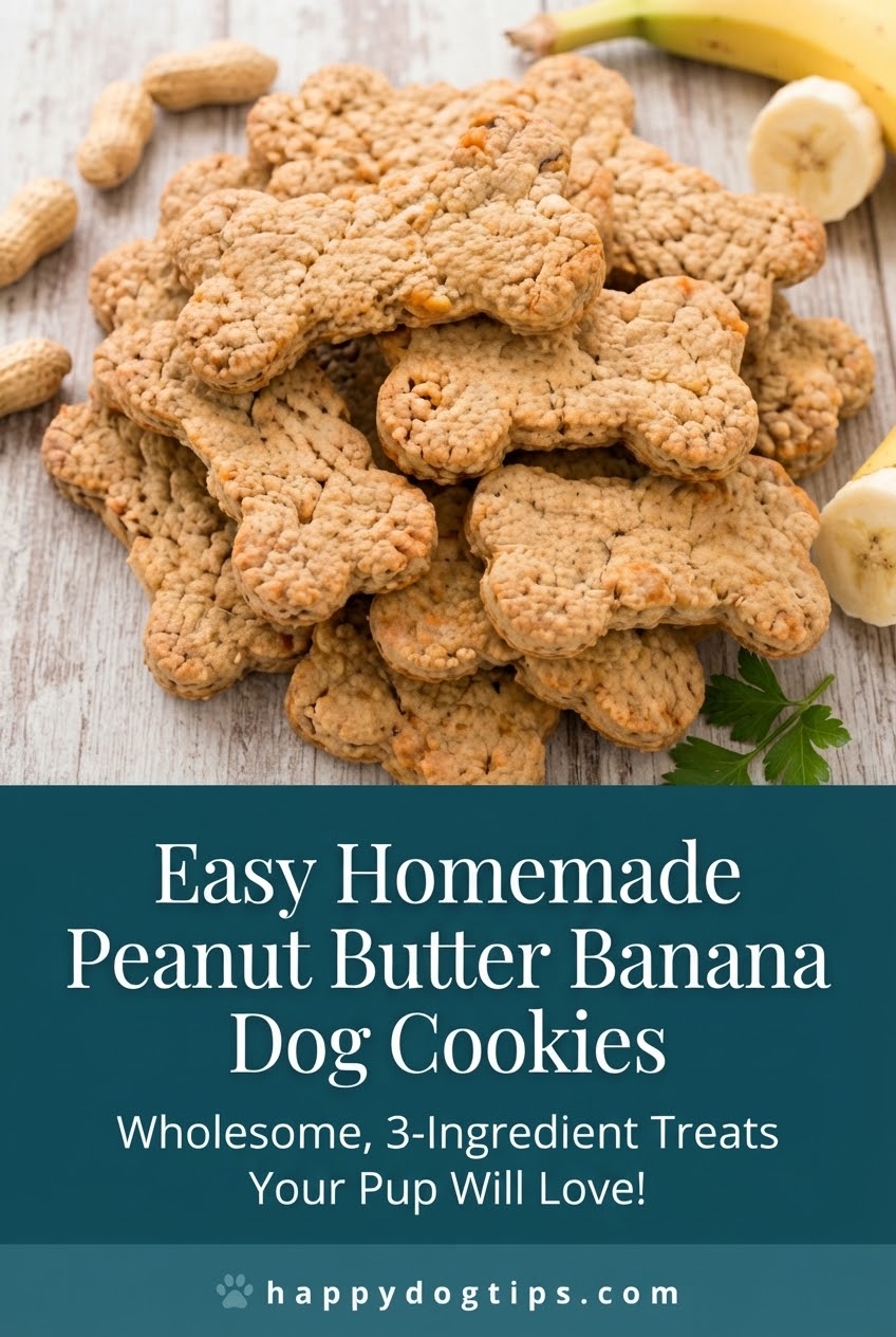 Easy Homemade Peanut Butter Banana Dog Cookies