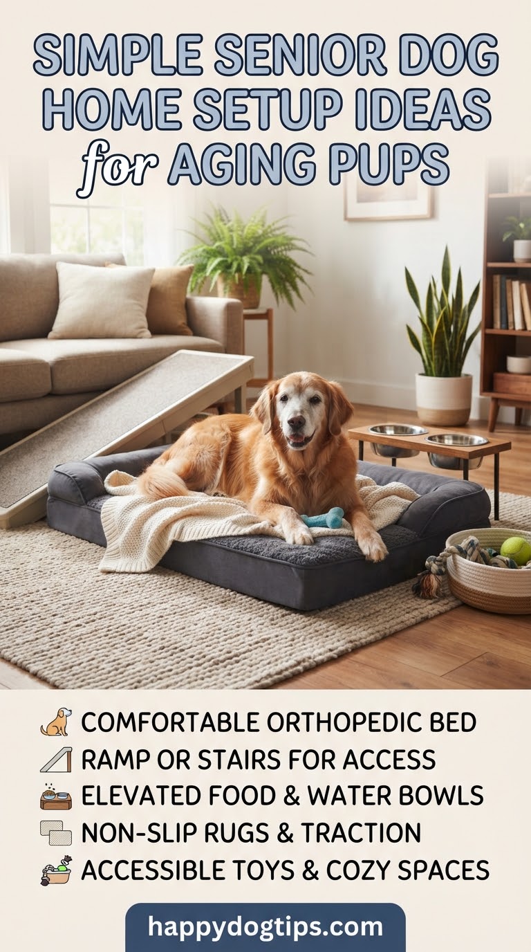 Simple Senior Dog Home Setup Ideas for Aging Pups