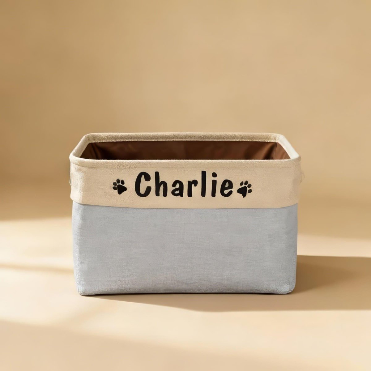 Personalized dog toy storage bin