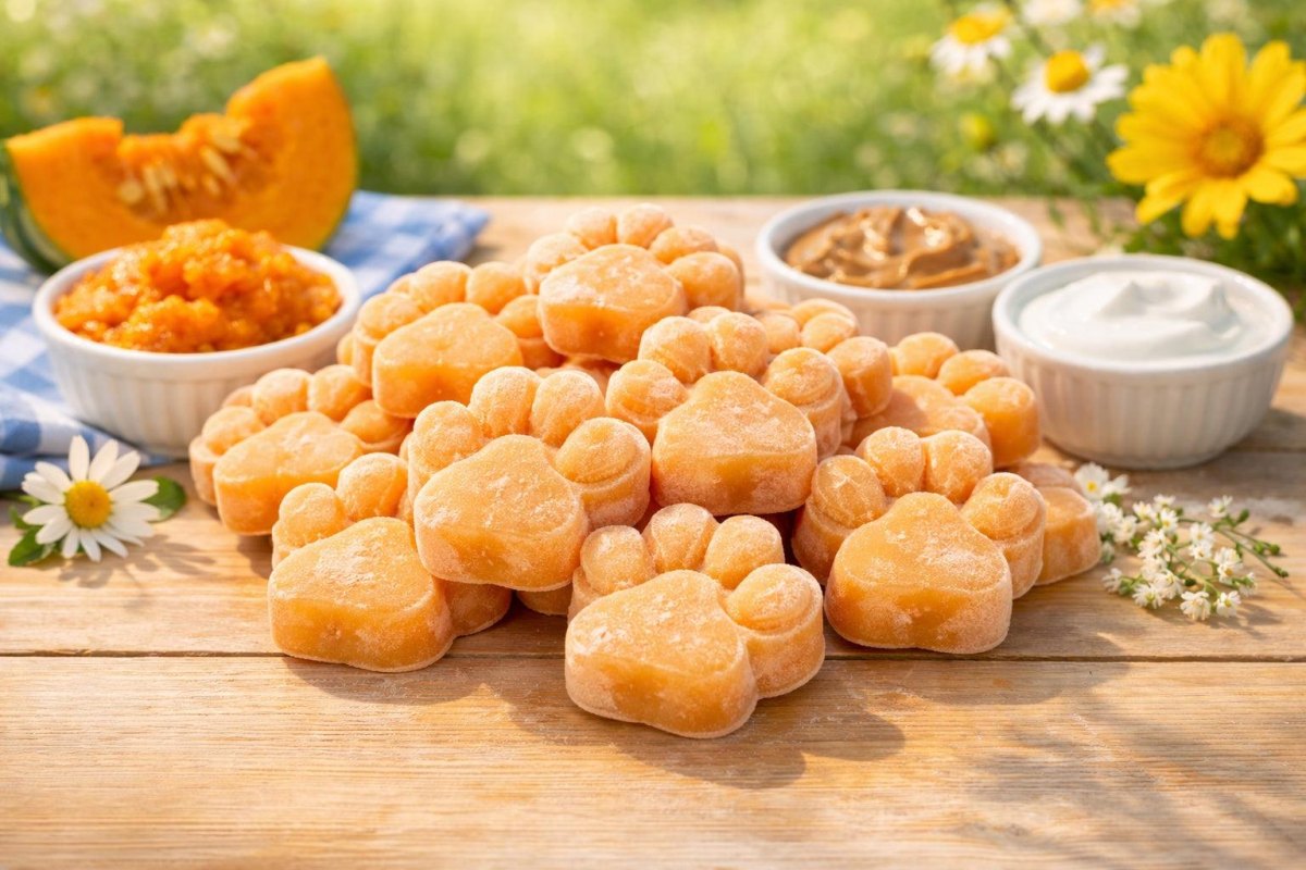Pumpkin frozen treats for summer dogs
