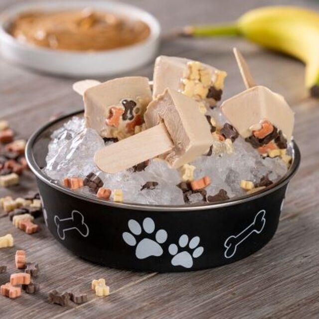 Crunchy topped puppy popsicles
