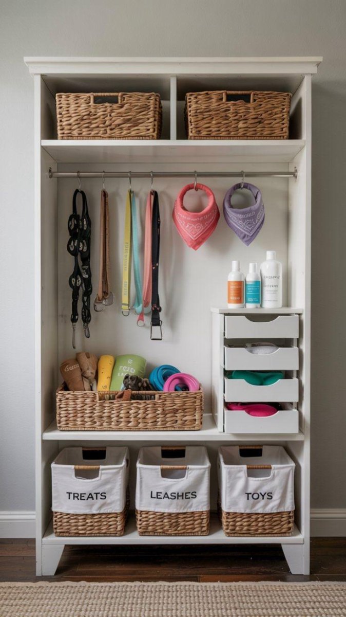 Puppy reward storage closet