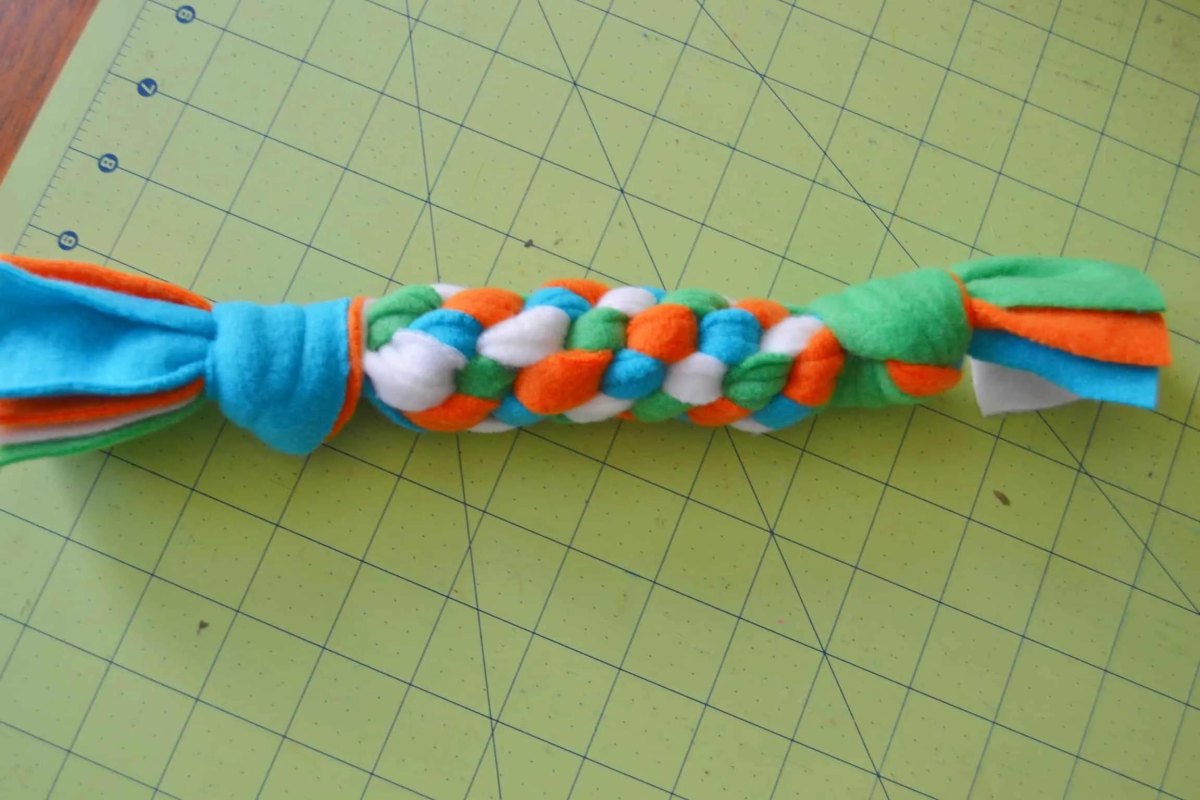 Rope fleece tug dog toy