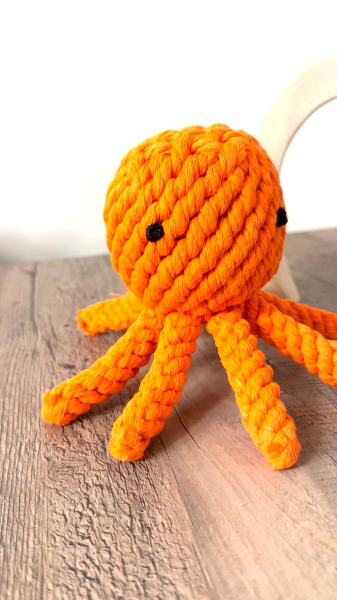 Rope octopus dog toy