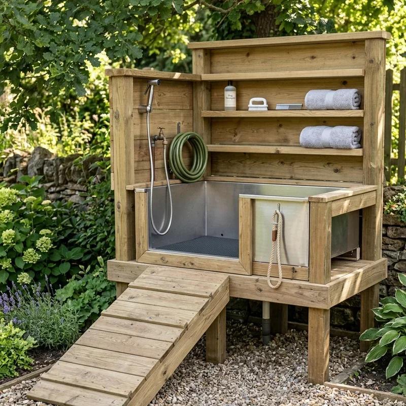 Outdoor Dog Wash Station Ideas for Easy Home Grooming