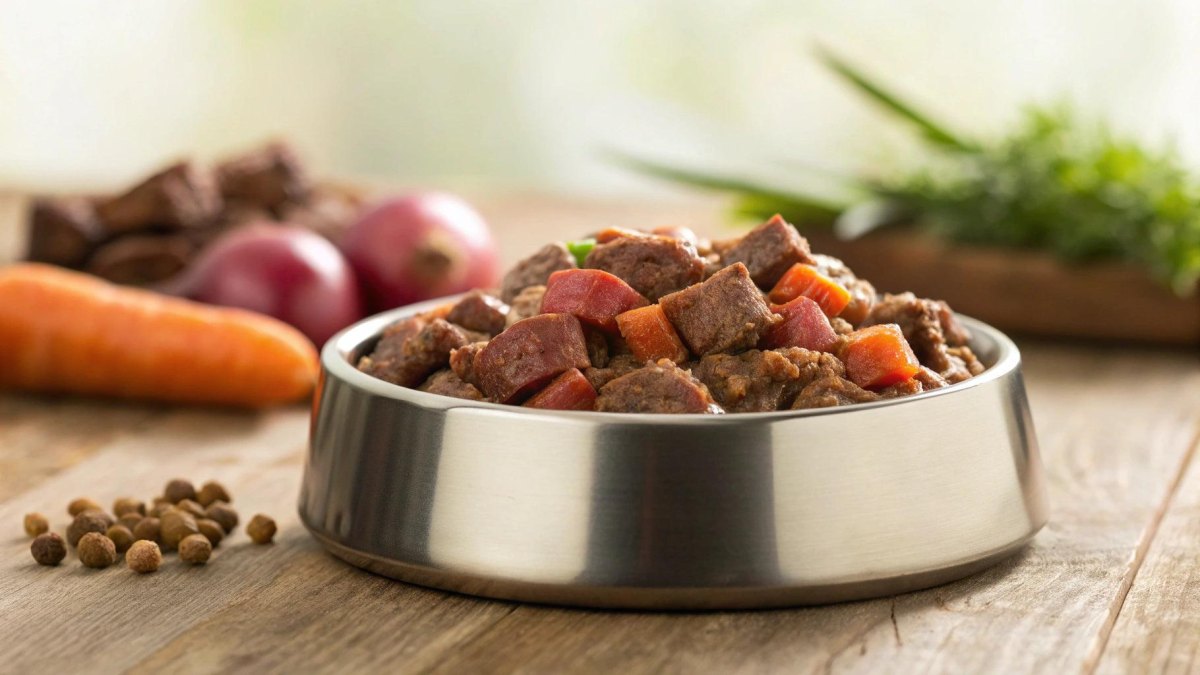 Venison vegetable dog recipe