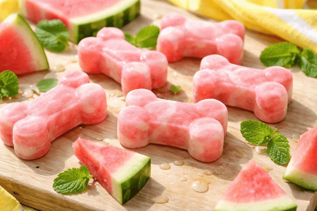 Watermelon mint dog treat bites